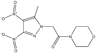 4-({3,4-bisnitro-5-methyl-1H-pyrazol-1-yl}acetyl)morpholine 结构式