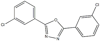 2,5-bis(3-chlorophenyl)-1,3,4-oxadiazole 结构式