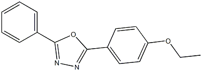 2-[4-(ethyloxy)phenyl]-5-phenyl-1,3,4-oxadiazole 结构式