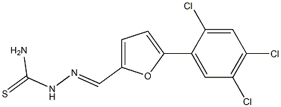 5-(2,4,5-trichlorophenyl)-2-furaldehyde thiosemicarbazone 结构式