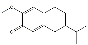 7-isopropyl-3-methoxy-4a-methyl-5,6,7,8-tetrahydro-2(4aH)-naphthalenone 结构式