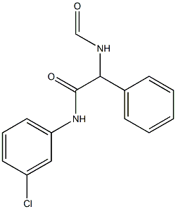 N-(3-chlorophenyl)-2-(formylamino)-2-phenylacetamide 结构式