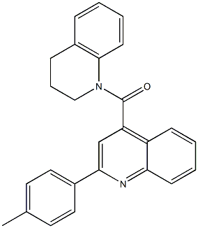 1-{[2-(4-methylphenyl)-4-quinolinyl]carbonyl}-1,2,3,4-tetrahydroquinoline 结构式