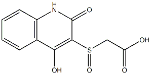 [(4-hydroxy-2-oxo-1,2-dihydro-3-quinolinyl)sulfinyl]acetic acid 结构式