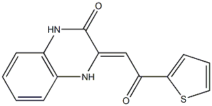 3-[2-oxo-2-(2-thienyl)ethylidene]-3,4-dihydro-2(1H)-quinoxalinone 结构式