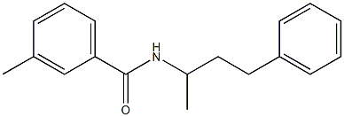 3-methyl-N-(1-methyl-3-phenylpropyl)benzamide 结构式