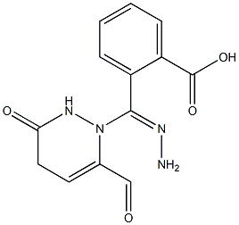 2-{2-[(6-oxo-1,6-dihydro-3-pyridazinyl)carbonyl]carbohydrazonoyl}benzoic acid 结构式