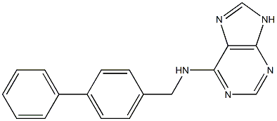 N-([1,1'-biphenyl]-4-ylmethyl)-N-(9H-purin-6-yl)amine 结构式