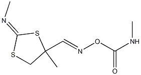 4-methyl-4-[({[(methylamino)carbonyl]oxy}imino)methyl]-2-(methylimino)-1,3-dithiolane 结构式