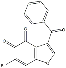 3-benzoyl-6-bromo-1-benzofuran-4,5-dione 结构式