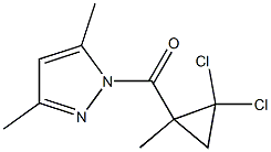 1-[(2,2-dichloro-1-methylcyclopropyl)carbonyl]-3,5-dimethyl-1H-pyrazole 结构式