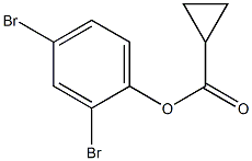 2,4-dibromophenyl cyclopropanecarboxylate 结构式