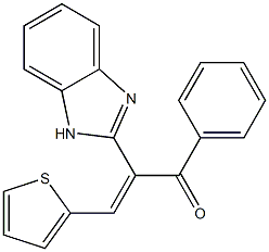 2-(1H-benzimidazol-2-yl)-1-phenyl-3-(2-thienyl)-2-propen-1-one 结构式