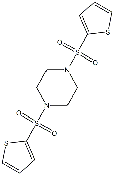 1,4-bis(2-thienylsulfonyl)piperazine 结构式