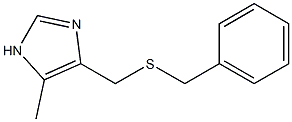 4-[(benzylsulfanyl)methyl]-5-methyl-1H-imidazole 结构式