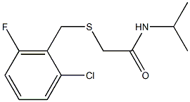2-[(2-chloro-6-fluorobenzyl)sulfanyl]-N-isopropylacetamide 结构式