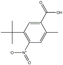 5-tert-butyl-4-nitro-2-methylbenzoic acid 结构式