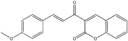 3-[3-(4-methoxyphenyl)acryloyl]-2H-chromen-2-one 结构式