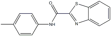 N-(4-methylphenyl)-1,3-benzothiazole-2-carboxamide 结构式