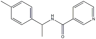 N-[1-(4-methylphenyl)ethyl]nicotinamide 结构式