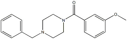 1-benzyl-4-(3-methoxybenzoyl)piperazine 结构式