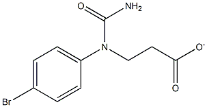 3-[(aminocarbonyl)-4-bromoanilino]propanoate 结构式