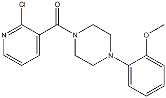 1-[(2-chloro-3-pyridinyl)carbonyl]-4-(2-methoxyphenyl)piperazine 结构式