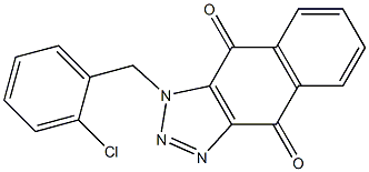 1-(2-chlorobenzyl)-1H-naphtho[2,3-d][1,2,3]triazole-4,9-dione 结构式