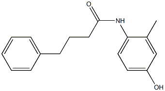 N-(4-hydroxy-2-methylphenyl)-4-phenylbutanamide 结构式