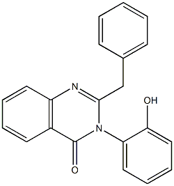 2-benzyl-3-(2-hydroxyphenyl)-4(3H)-quinazolinone 结构式