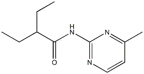 2-ethyl-N-(4-methyl-2-pyrimidinyl)butanamide 结构式
