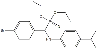 diethyl (4-bromophenyl)(4-isopropylanilino)methylphosphonate 结构式