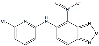 5-[(6-chloro-2-pyridinyl)amino]-4-nitro-2,1,3-benzoxadiazole 结构式