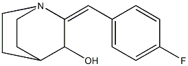 2-(4-fluorobenzylidene)quinuclidin-3-ol 结构式