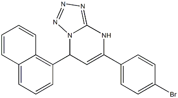 5-(4-bromophenyl)-7-(1-naphthyl)-4,7-dihydrotetraazolo[1,5-a]pyrimidine 结构式