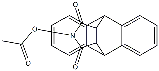 17-(acetyloxy)-17-azapentacyclo[6.6.5.0~2,7~.0~9,14~.0~15,19~]nonadeca-2,4,6,9,11,13-hexaene-16,18-dione 结构式