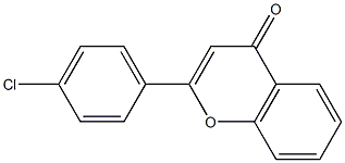 2-(4-chlorophenyl)-4H-chromen-4-one 结构式