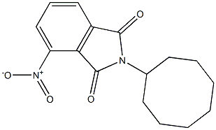 2-cyclooctyl-4-nitro-1H-isoindole-1,3(2H)-dione 结构式