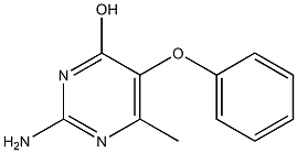 2-amino-6-methyl-5-phenoxypyrimidin-4-ol 结构式