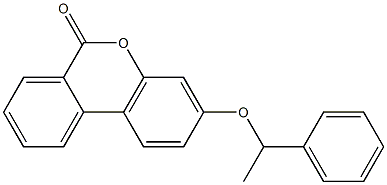 3-(1-phenylethoxy)-6H-benzo[c]chromen-6-one 结构式
