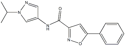 N-(1-isopropyl-1H-pyrazol-4-yl)-5-phenyl-3-isoxazolecarboxamide 结构式