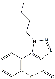 1-butylchromeno[3,4-d][1,2,3]triazol-4(1H)-one 结构式