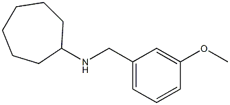 N-(3-methoxybenzyl)cycloheptanamine 结构式