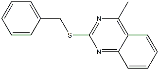 benzyl 4-methyl-2-quinazolinyl sulfide 结构式