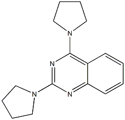 2,4-di(1-pyrrolidinyl)quinazoline 结构式