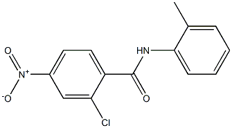 2-chloro-4-nitro-N-(2-methylphenyl)benzamide 结构式