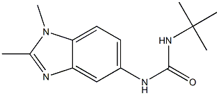 N-(tert-butyl)-N'-(1,2-dimethyl-1H-benzimidazol-5-yl)urea 结构式