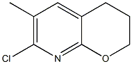 7-chloro-6-methyl-3,4-dihydro-2H-pyrano[2,3-b]pyridine 结构式
