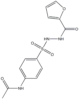 N-(4-{[2-(2-furoyl)hydrazino]sulfonyl}phenyl)acetamide 结构式