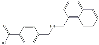 4-{[(1-naphthylmethyl)amino]methyl}benzoic acid 结构式